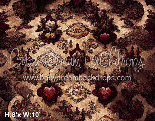 Victorian Rug Floor Fabric Drop (SM)