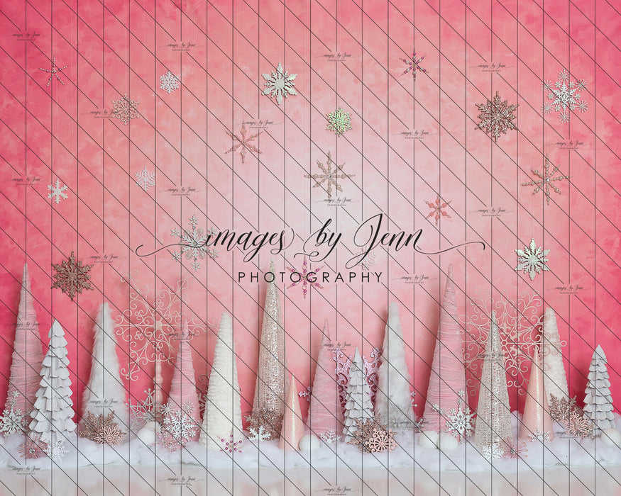 Frosty Bright Pink Winter