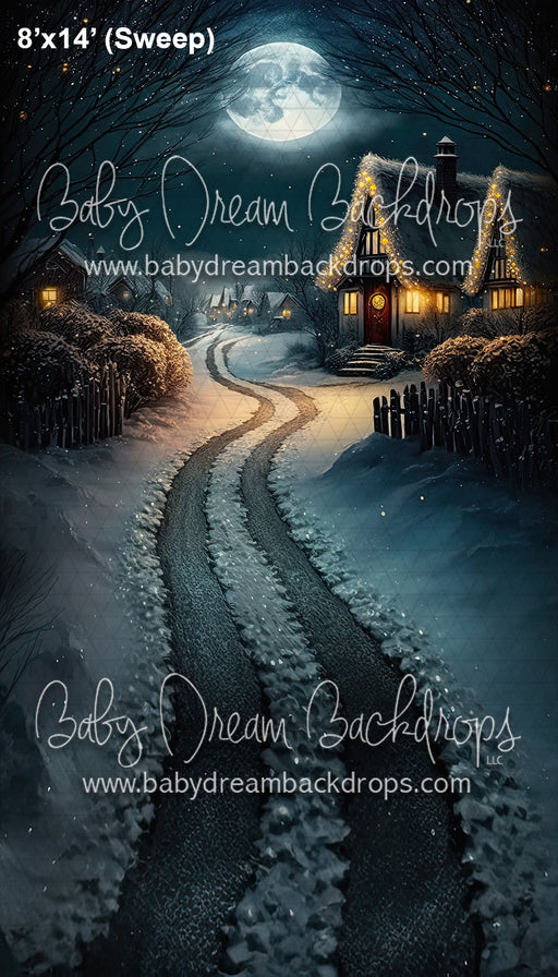 Full Moon Snowy Village (SM)