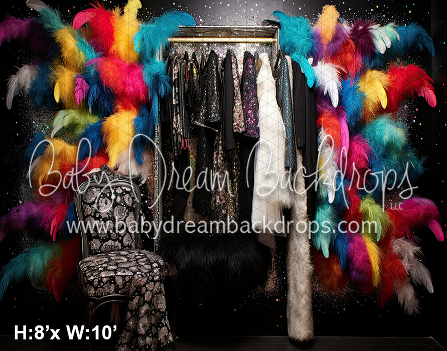 GLAM Closet Black Colorful 1 (SM) 