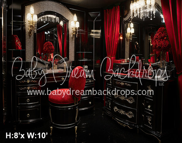 GLAM Dressing Room Black and Red 1(SM)