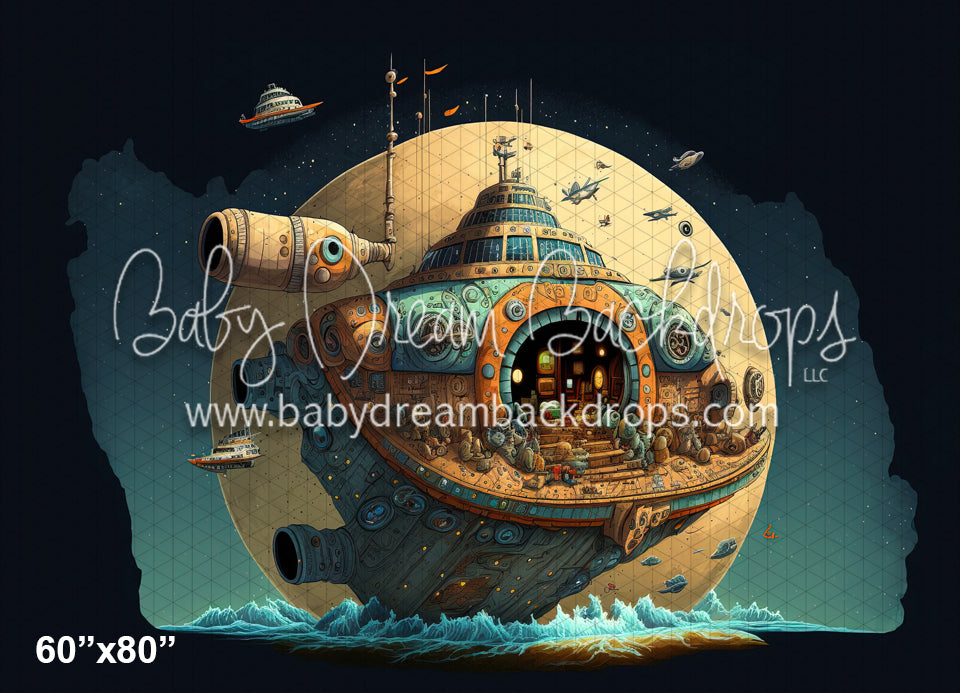 Galaxy Ship Sea and Sky (MD)