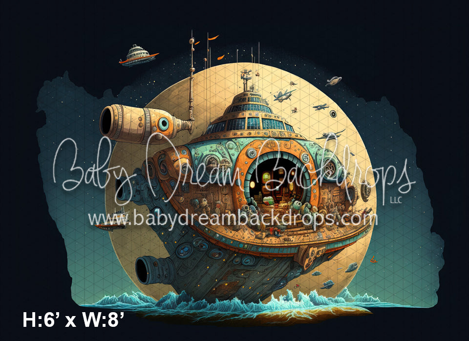 Galaxy Ship Sea and Sky (MD)