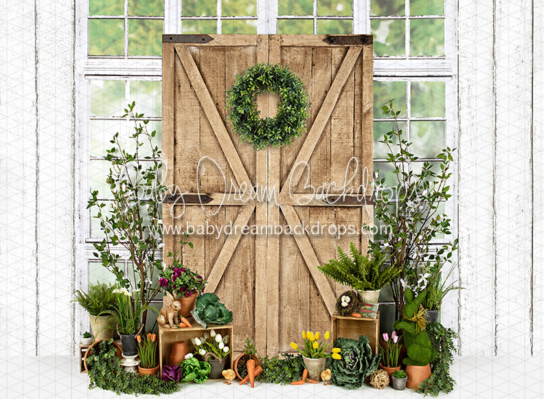 Garden Green House Door (JA)