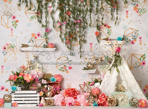 Garden Glee Coral - 60Hx80W - BS  