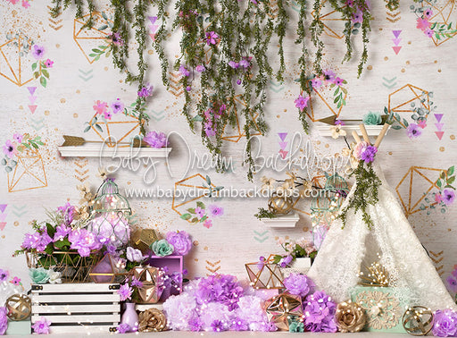 Garden Glee Lavender - 6x8 - BS  