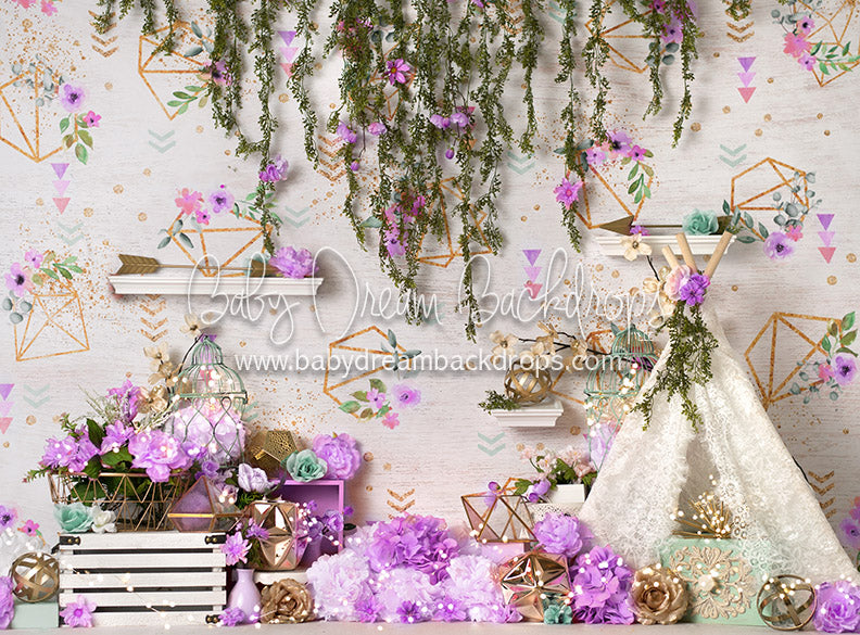 Garden Glee Lavender - 6x8 - BS  