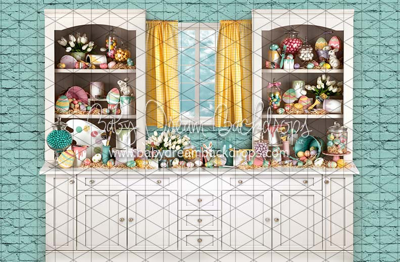 Gather Round the Eggs Blue Kitchen (JA)