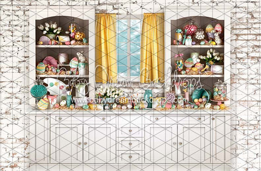 Gather Round the Eggs White Kitchen (JA)