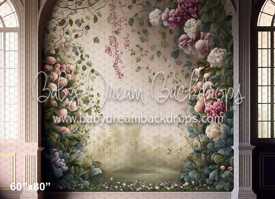 Gentle Blooms Painted Wall (MD)