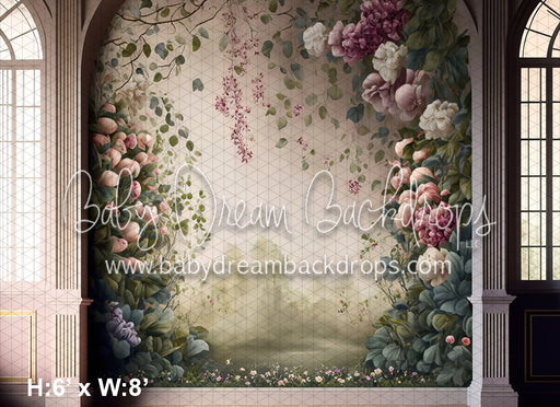 Gentle Blooms Painted Wall (MD)