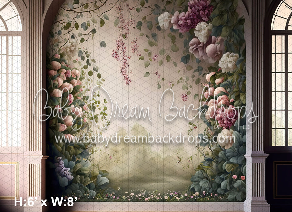 Gentle Blooms Painted Wall (MD)