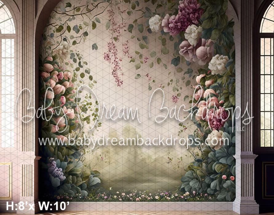 Gentle Blooms Painted Wall (MD)