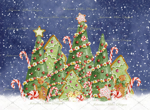 Gingerbread Blizzard Forest