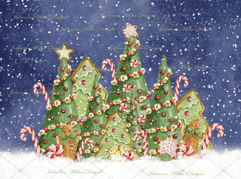 Gingerbread Blizzard Forest