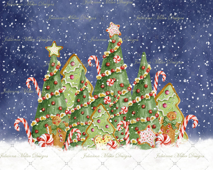Gingerbread Blizzard Forest