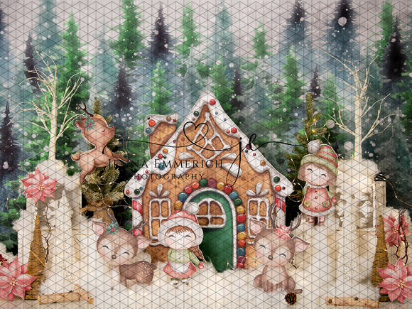 Gingerbread Snowy House (JE)