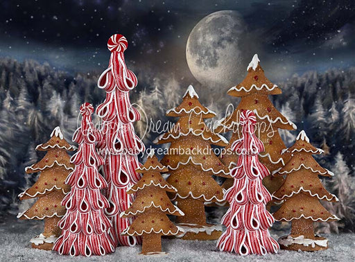 Gingerbread Trees Moonlight