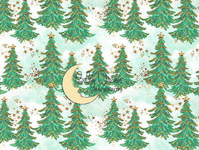 Glitter Christmas Trees - 60Hx80W - BD  