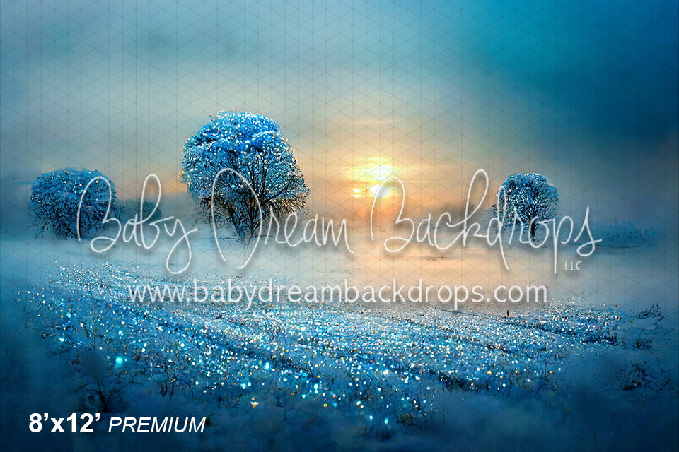 Glittering Blue Snowscape (SM)