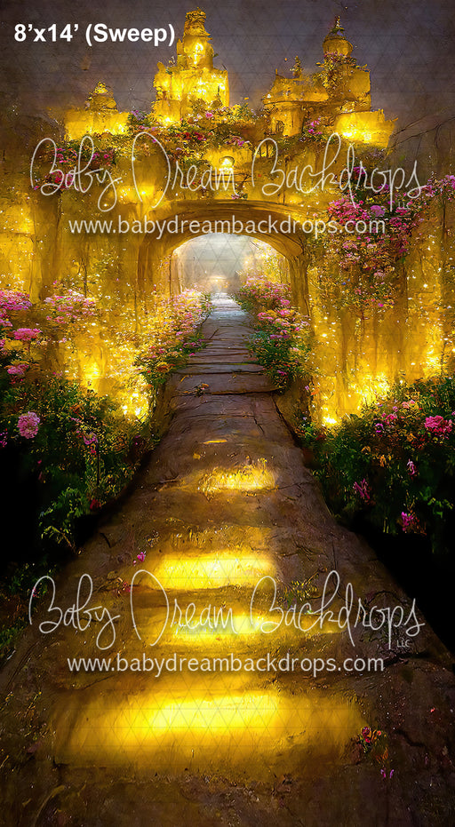 Sweeps Glowing Castle with Pink Flowers (BD)