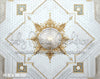 Gold Burst Ballroom Floor Fabric Drop (MD)