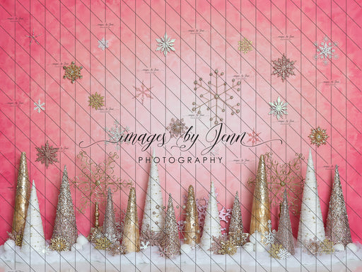 Gold and Bright Pink Winter