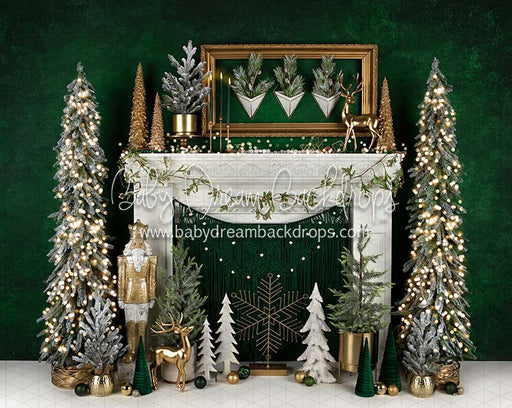 Gold and Greens Mantel