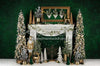 Gold and Greens Mantel