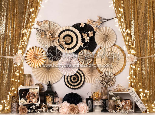 Gold Glitz Decor - 6x8 - BS  