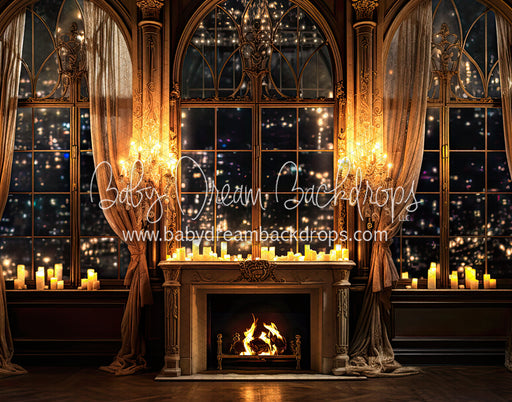 Golden Princess Glow Fireplace (BD)