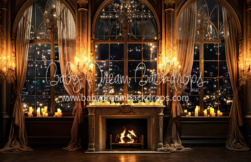 Golden Princess Glow Fireplace (BD)