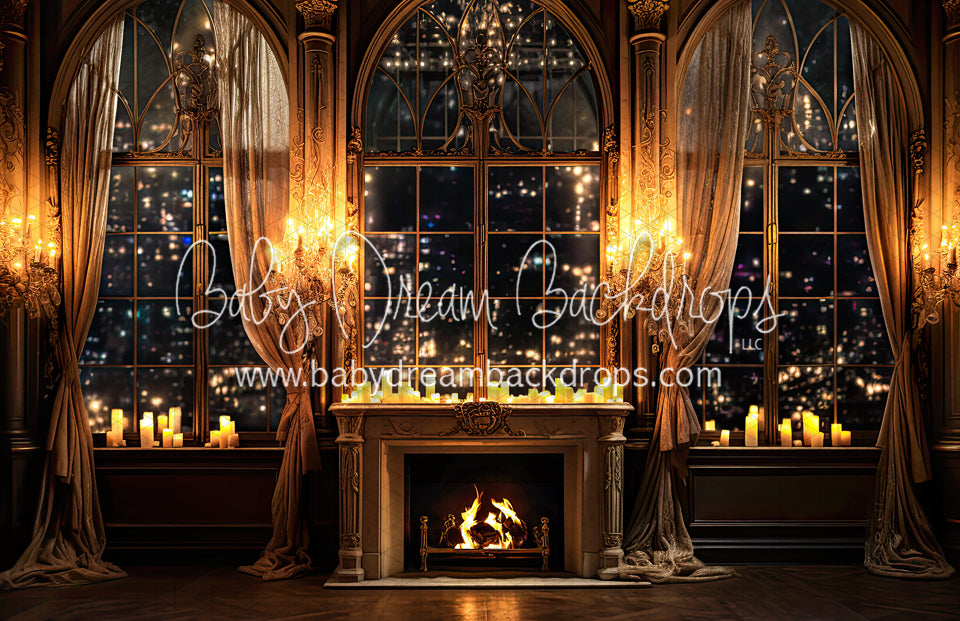 Golden Princess Glow Fireplace (BD)