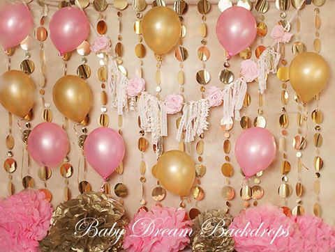 Golden Shabby Birthday - 60x80  