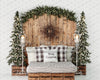 Golden Christmas Dreams Headboard with Lights