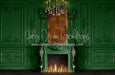 Gorgeous Green Fireplace (CC)