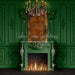 Gorgeous Green Fireplace (CC)