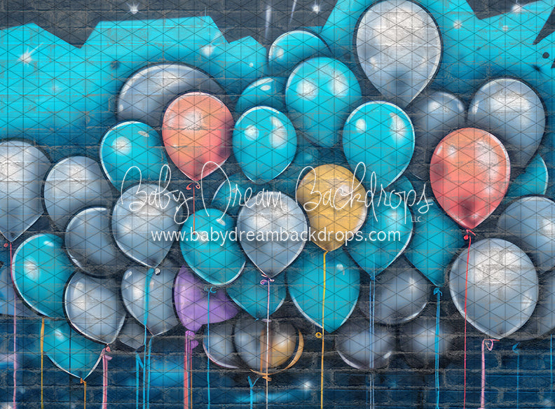 Graffiti Balloons Blue (JA)