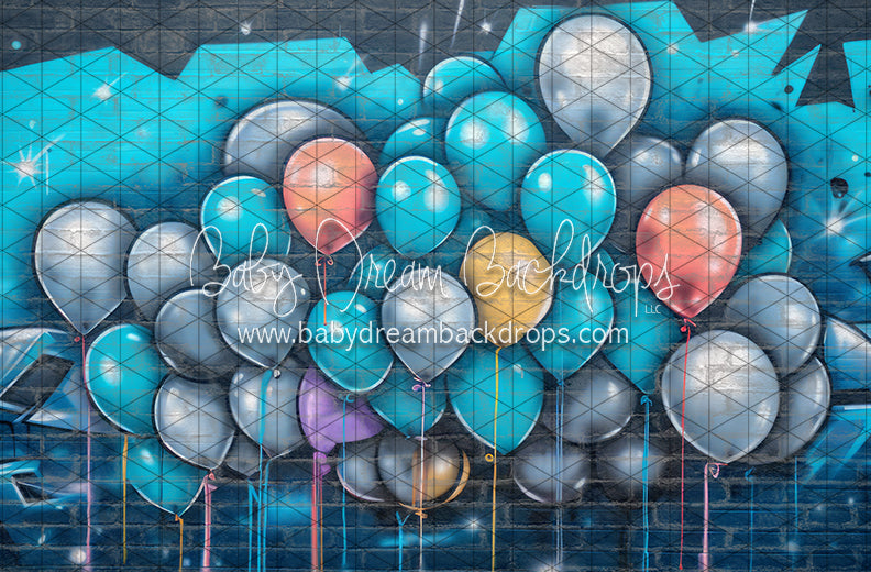 Graffiti Balloons Blue (JA)
