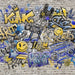 Graffiti Blast Blue and Gold