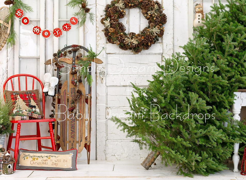 Grandma's Porch Christmas Tree