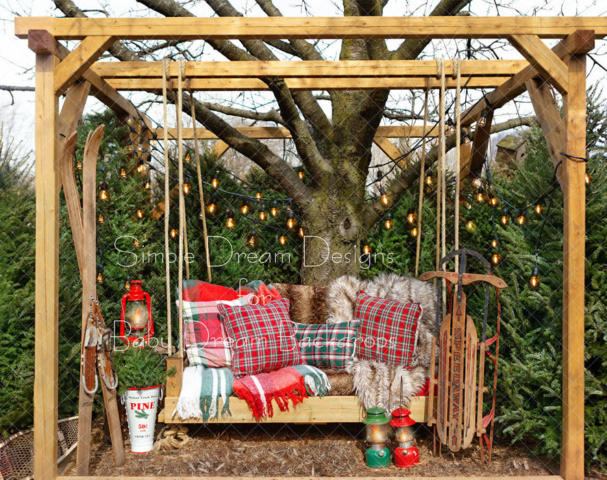 X Drop granpas christmas swing