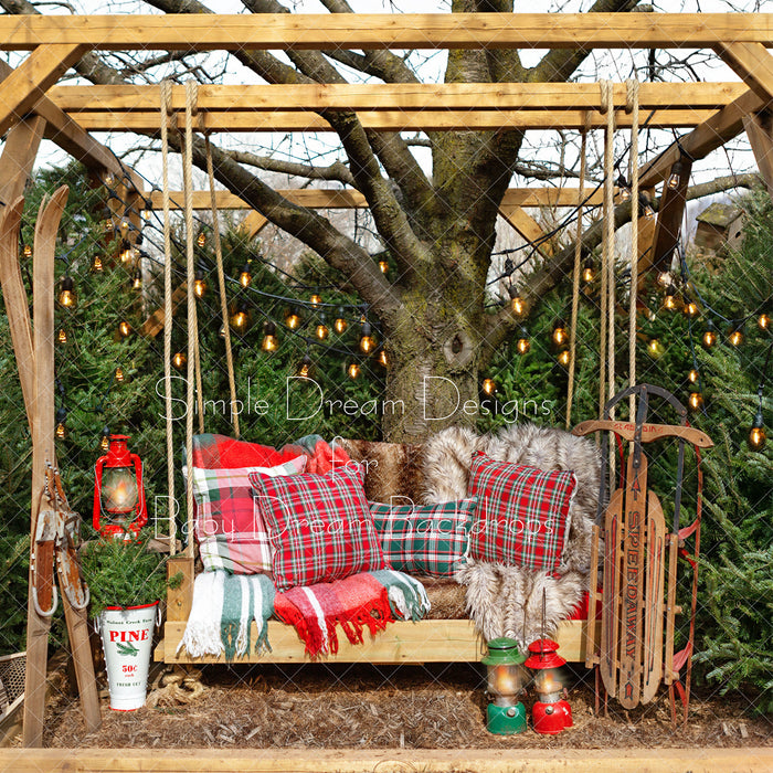 X Drop granpas christmas swing