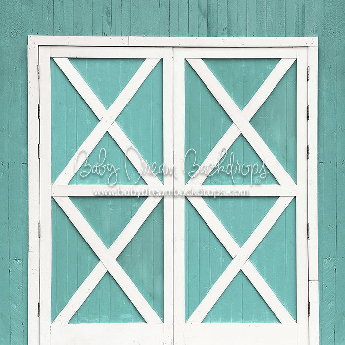 X Drop grandpas farm doors blue