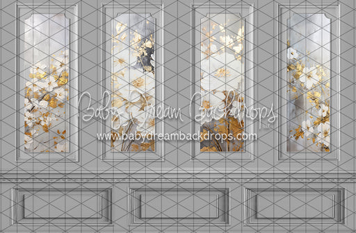 Gray Floral Wall (JA)