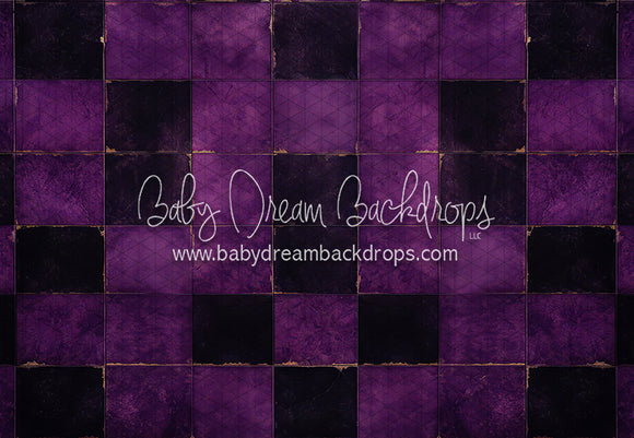 Halloween Checkered Floor Purple (JA)