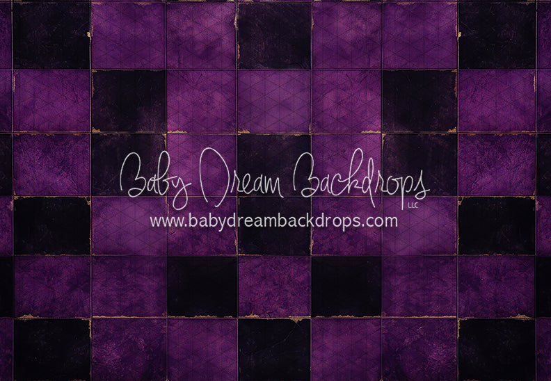 Halloween Checkered Floor Purple (JA)