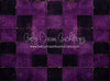 Halloween Checkered Fabric Floor Purple (JA)