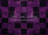 Halloween Checkered Fabric Floor Purple (JA)