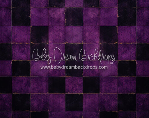 Halloween Checkered Floor Purple (JA)